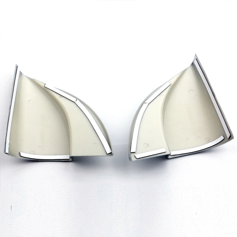 Хромированная передняя дверь внутренняя тройной угол крышка колонны наклейка