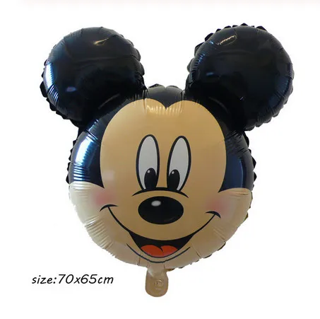 1pcs big black Большой красный черный Микки Минни фольгированные шары мультфильм день рождения украшения надувной Гелиевый шар Дети Классические игрушки подарок - Цвет: 1pcs big black