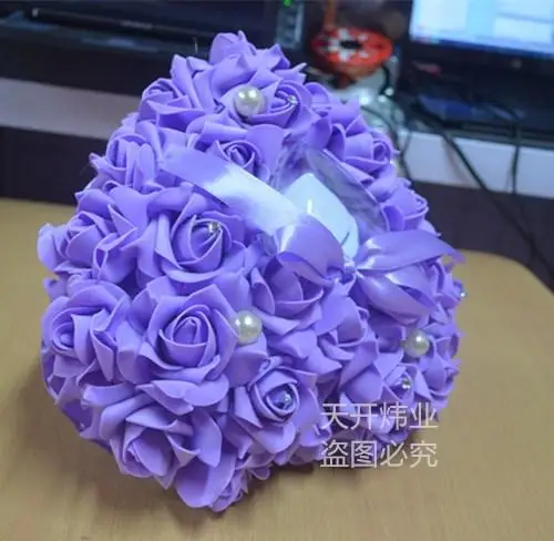 

Elegant Rose flower Ring Pillow Heart Shaped With Transprent Ring Box 5 Color Very Special Unique Ring Pillow Box wedding Favor