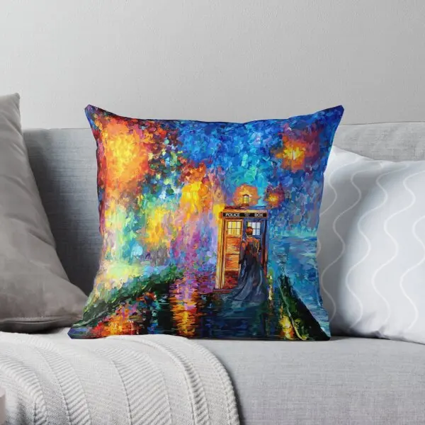 

Mysterious Man at beautiful Rainbow Plac Soft Throw Pillow Cover Print Pillow Case Waist Cushion Cover Pillows NOT Included