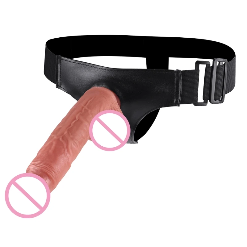 Пригодный для носки фаллоимитатор с регулируемым ремнем реалистичный съемный