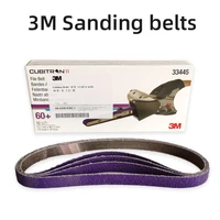 10pcs 3m %e2%80%8babrasive sanding belts sander belt sander attachment grinder polisher power tool accessory wood soft metal polishing