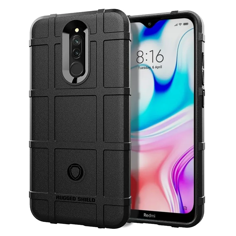 Чехол для Xiaomi Redmi Note 8 Pro Силиконовый противоударный прочный защитный чехол мягкий