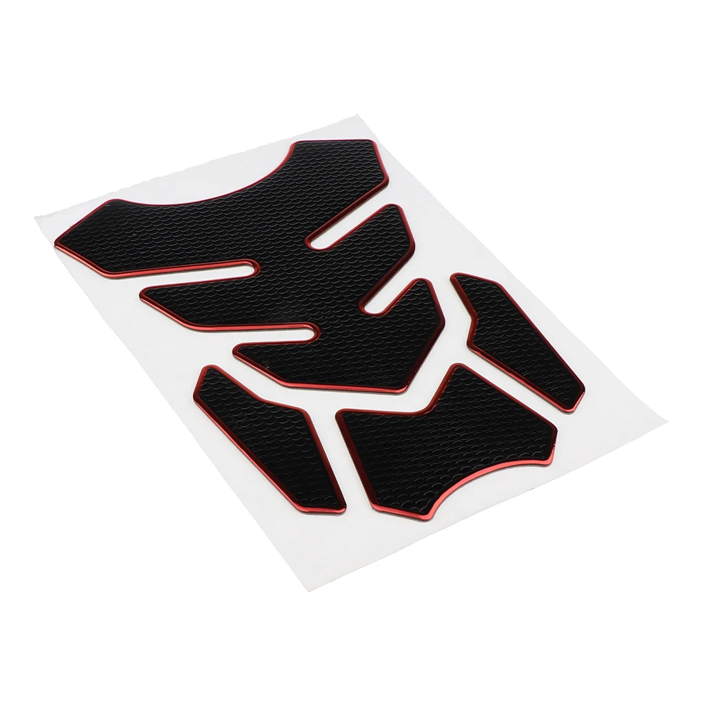 

2x Carbon Fiber Gas Tank Pad Protector Stickers Decal for Motorcycle Red