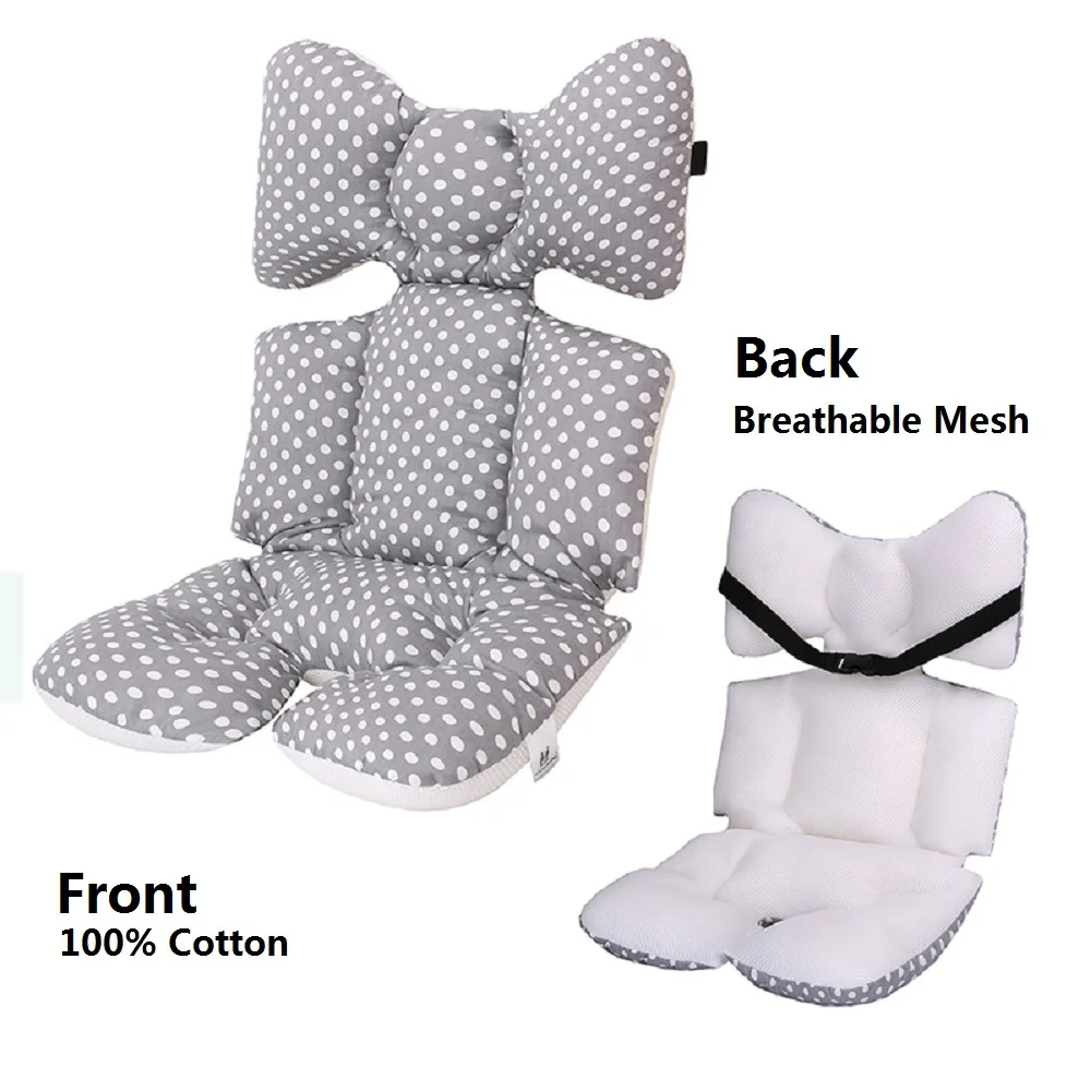 Толстое сиденье для детской коляски подушка детского сиденья из хлопка с 3D