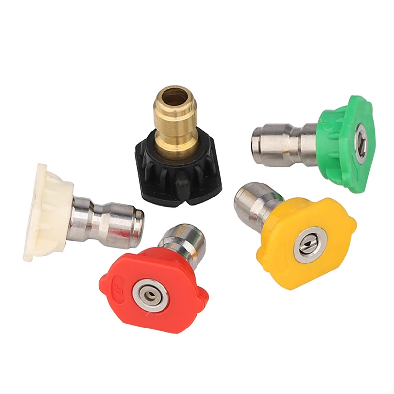 

5pcs Pressure Washer Spray Tips Nozzles High Power Kit Quick Connect 1/4" Set