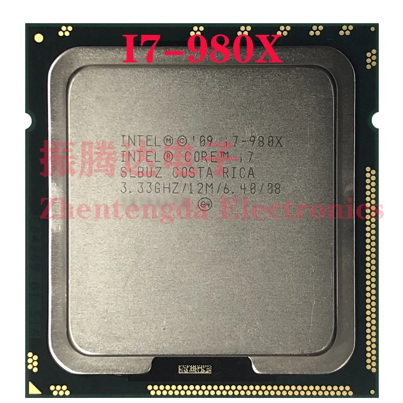 

Intel 1th i7-980X Extreme Edition 3.33 GHz 6 Core SLBUZ LGA-1366 CPU Processor