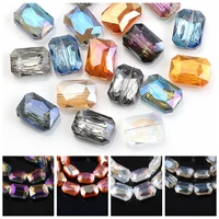 rectangle faceted 12x9mm 14x10mm 18x13mm crystal glass prism loose crafts beads for jewelry making diy curtains