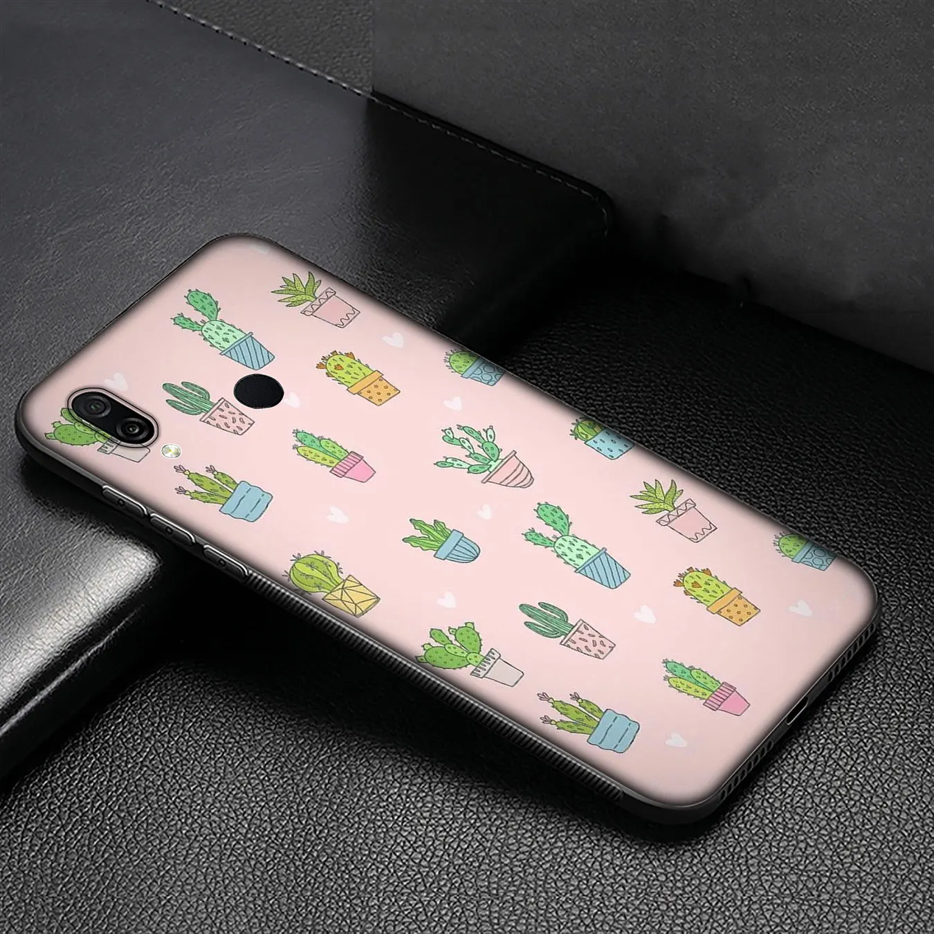 Роскошный мягкий силиконовый чехол IYICAO с растениями и кактусами для Huawei Y9 Y7 Y6 Prime