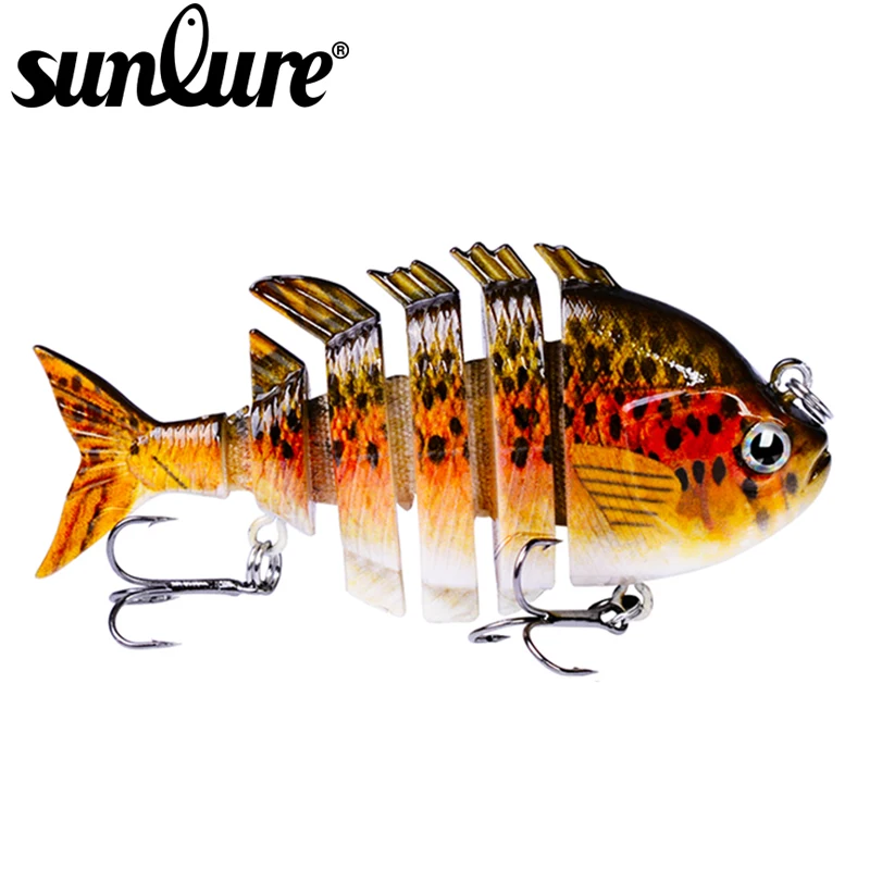 Рыболовная приманка SUNLURE 6 секций 0 501 унций 14 21 г/8 см 3 15 дюйма свимбейт рыболовная 8