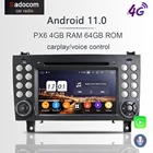 PX6 Android 11,0 автомобильный Радио 4 Гб RAM 64G ROM 8 ядерный автомобильный dvd-плеер для Benz SLK Class R171 SLK20028030035055 2004-2012 радио