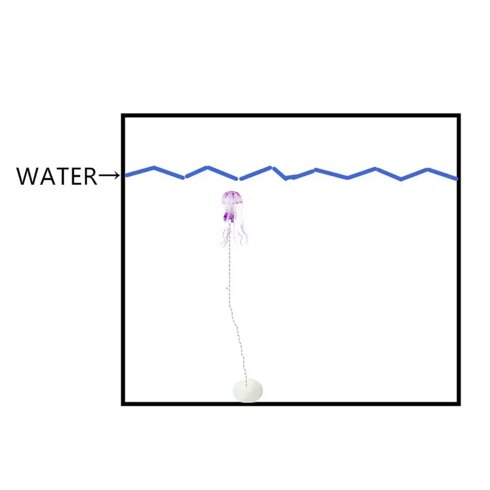 Декоративная флуоресцентная светящаяся Медуза для аквариума украшение