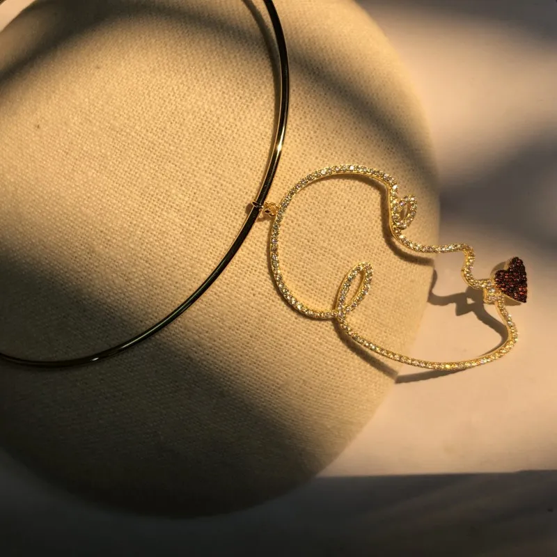 Ожерелье из серебра 925 пробы в форме сердца|Подвески| |