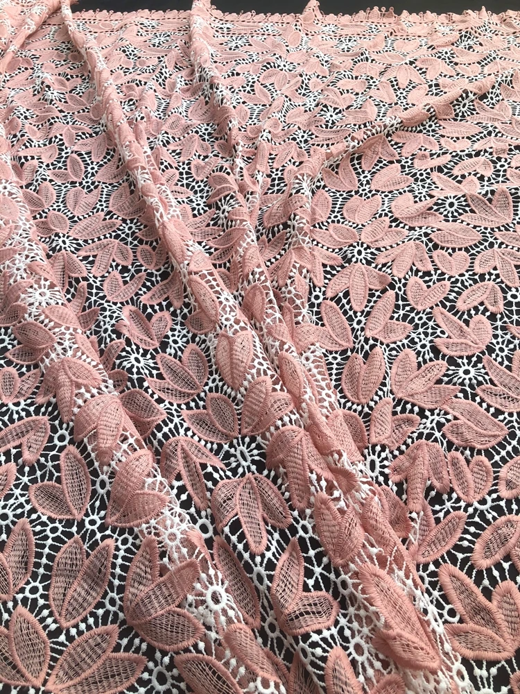 Африканская Европа Нигерия мягкая Водорастворимая кружевная ткань 2022 Новый