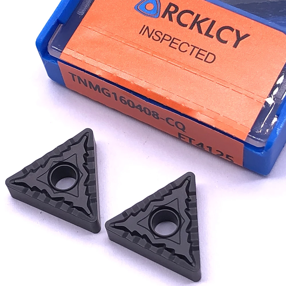 10 шт. RCKLCY TNMG160408 CQ FT4125 Высокоточный токарный инструмент для металла фрезерный