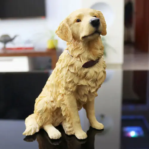 JJM золотистый ретривер собака желоба животные коллекционер игрушки украшение