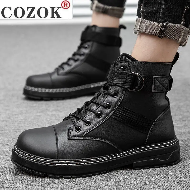 

Men's Winter Shoes Warm 2021 Comfortable Ankle Boot Men Snow Boots Casual Mens Shoes Non-Slip Male Footwear