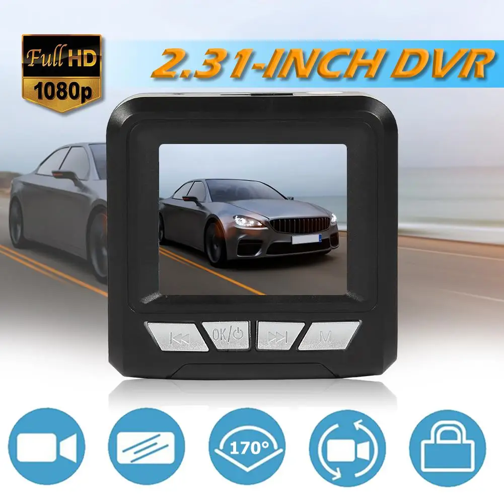 

V8 Full HD 1080p Dash Camera 2.31 inch 170 Degree Lens G-sensor Car DVR Recorder Can Capture the Picture in Darker Occasions