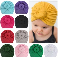 1pcslot baby headbands cotton baby hat infant turban knot headbands accessories head wrap headwear for girls wholesell