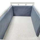 Лидер продаж, бампер для детской кроватки в стиле унисекс, U-образный съемный Хлопковый бампер на молнии для новорожденных, Детская конструкция, детская кроватка, 2 м