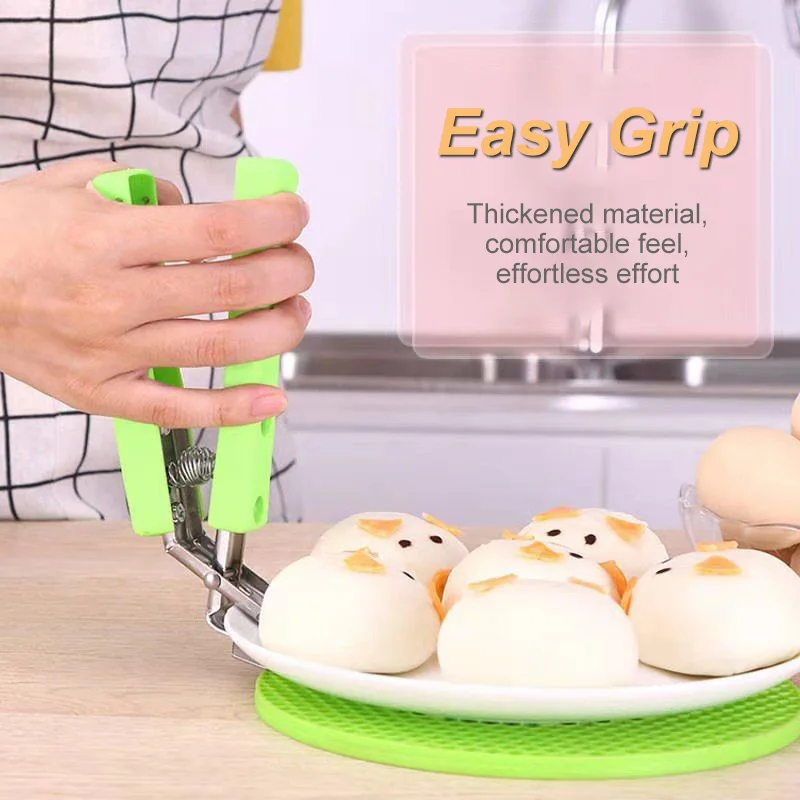 Складной зажим для чаши из нержавеющей стали держатель посуды с защитой от