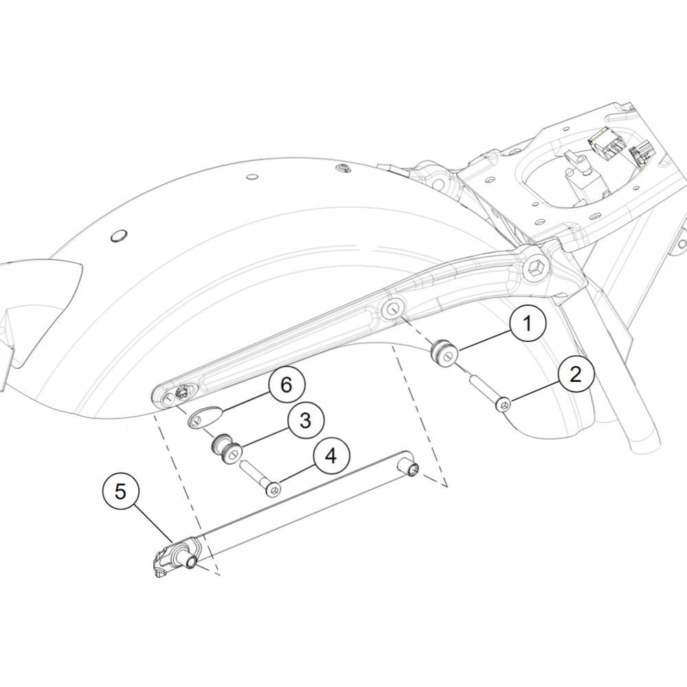 Набор оборудования для стыковки съемных деталей Harley Davidson Dyna спинка боковая