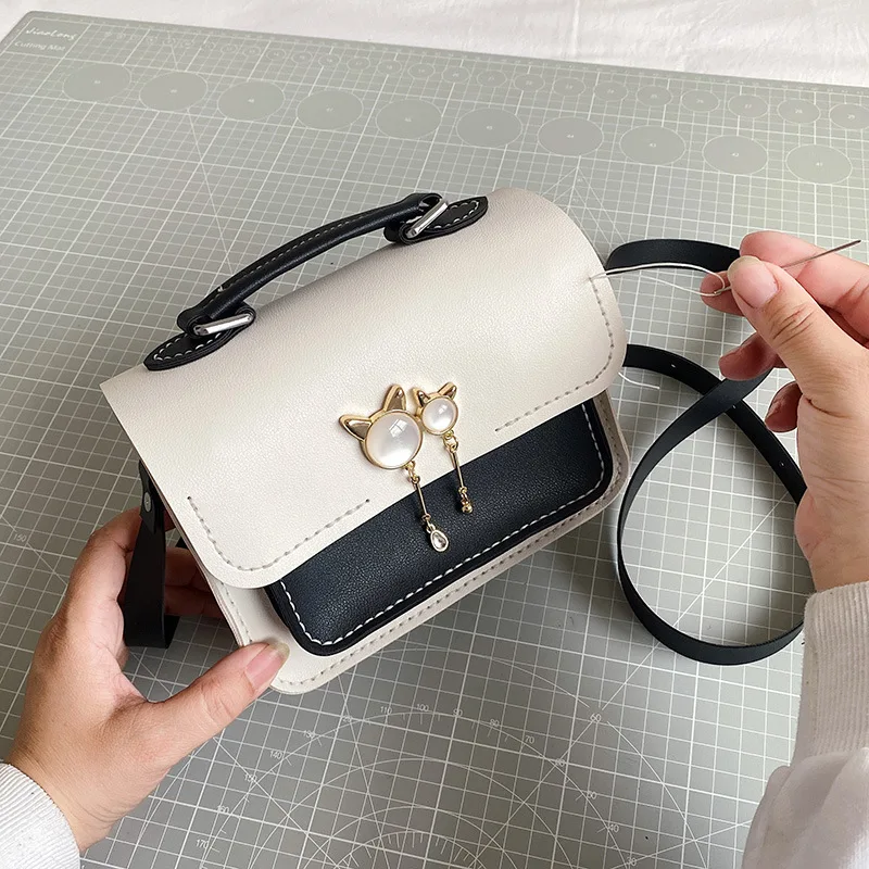 2023 New DIY Women's Bag Pu Leather Handmade Bag Set Hand Stitching With Sewing Tools Handel Shoulder Bag Accessories