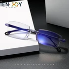 Очки IENJOY для чтения без оправы для мужчин и женщин, пресбиопические с защитой от сисветильник и диоптриями, для мужчин и женщин, 1,0, 2,0, 3,0