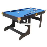SUB-7236F American Style 6 feet Wood Foldabe Billiard Table With 16pcs Balls 2 Cue Strong Frame and leg Sport Equipment Snooker
