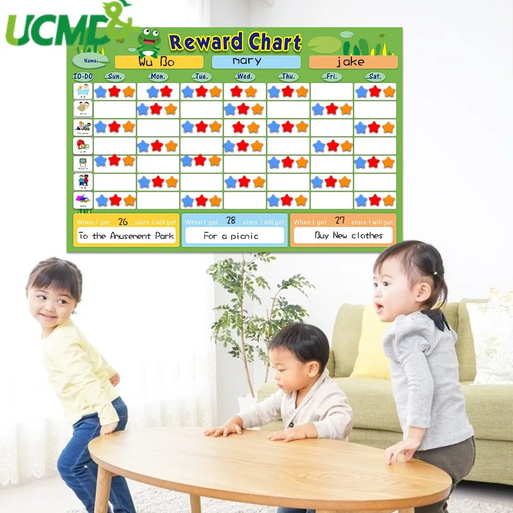 Магнитная трёхмерная детская ежедневная календарь награда за неделю