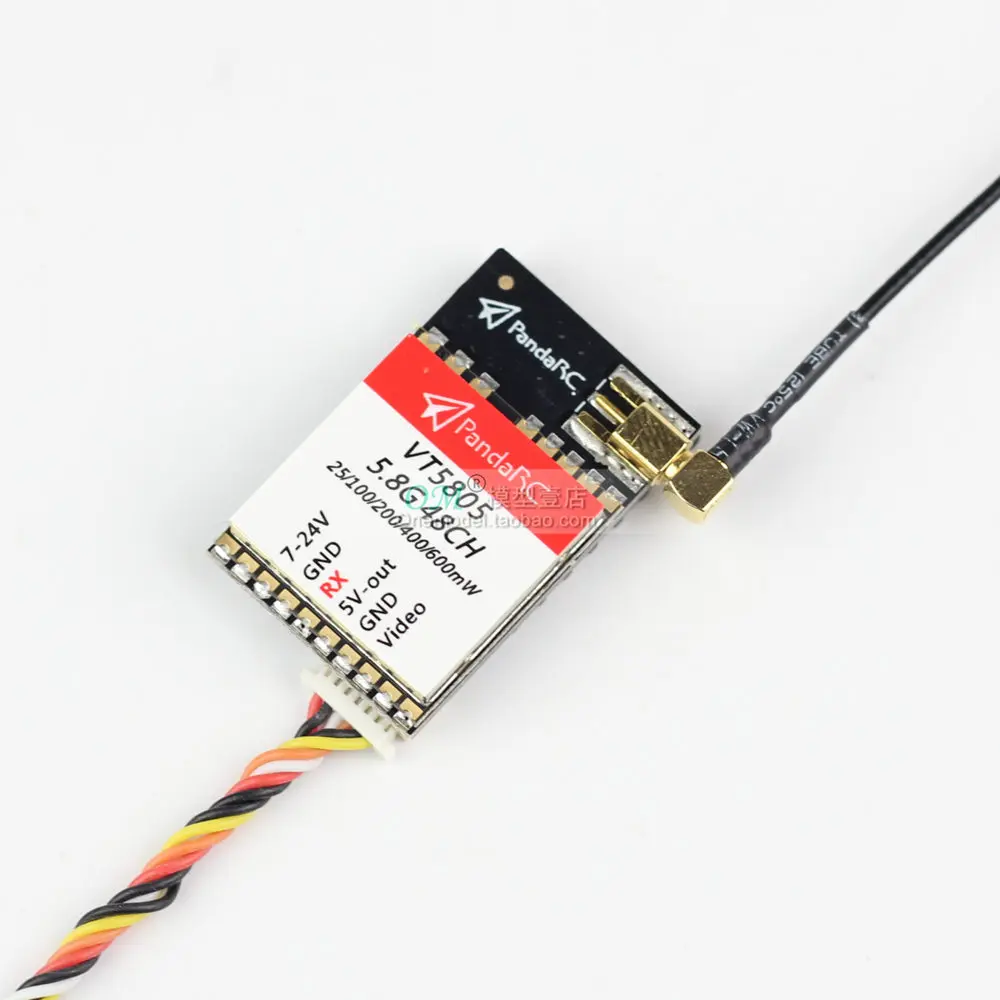 PandaRC VT5801 v2 VT5805 FPV Видеопередатчик 5.8G 48CH 25/100/200/400/600mW Переключаемый OSD с настраиваемым SMA MMCX VTX on.
