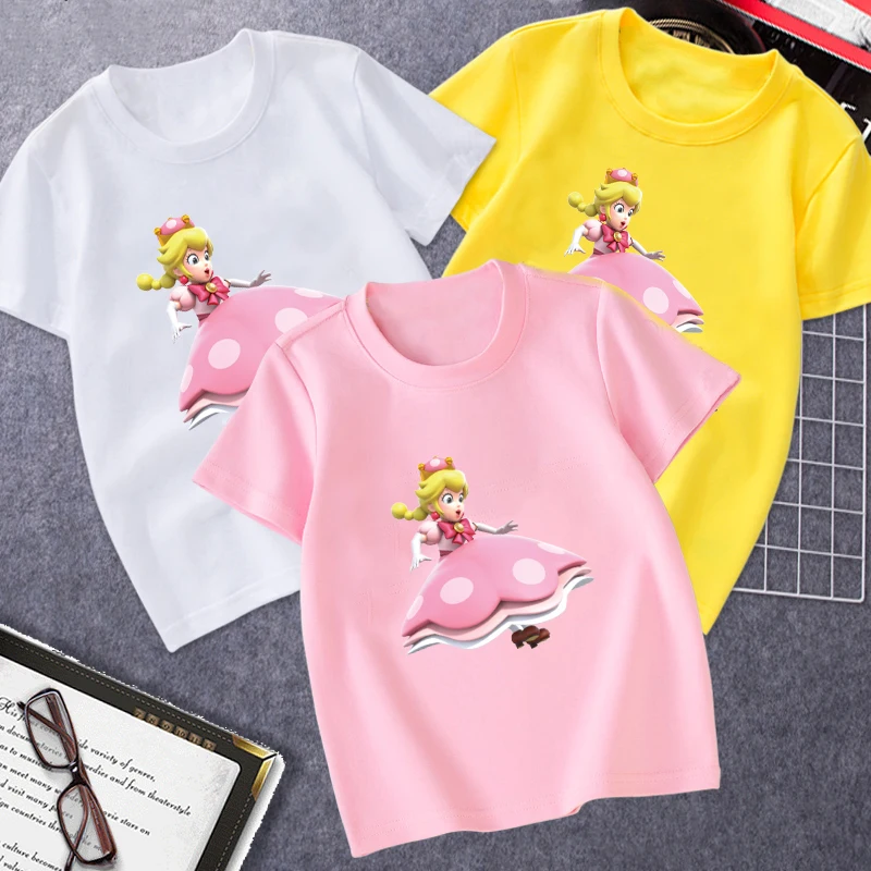 

Kids Set Super Sonic mario anime tshirt Casual Children tops Short Sleeve Tees Cartoon Summer boy girl t shirts Top Clothes