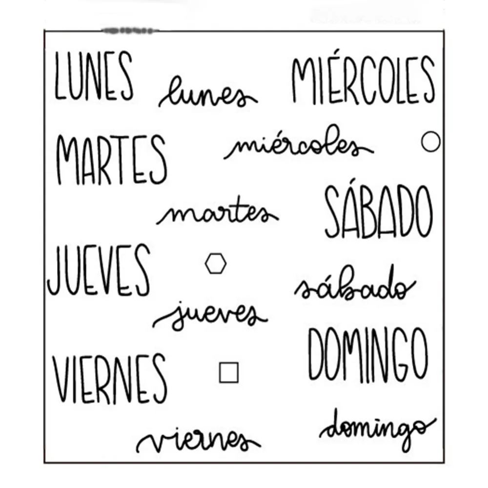 Испанские буквы прозрачный силиконовый штамп мультяшный сделай сам ручная