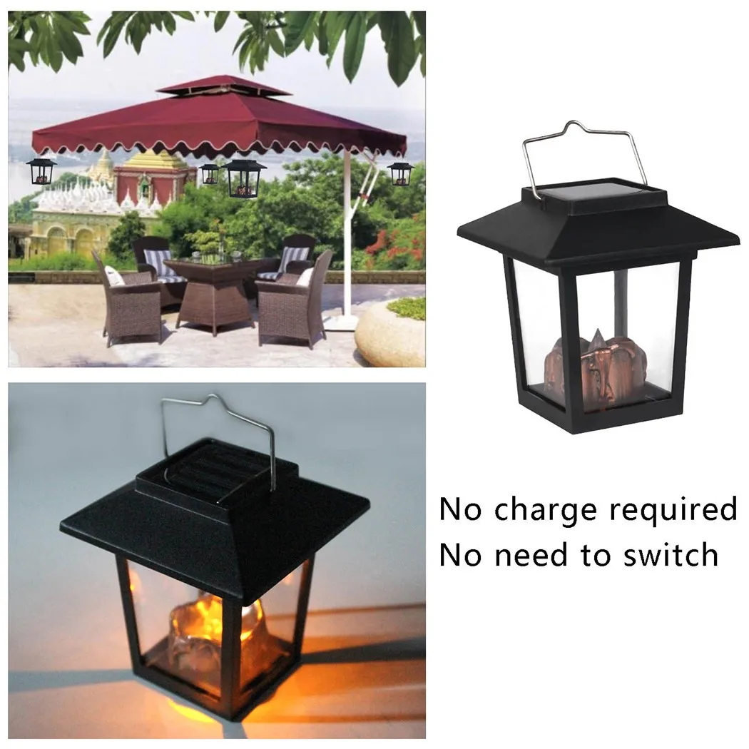 

Candle Solar LED Light Decoration Garden Hanging LED Solar Powered Lantern
