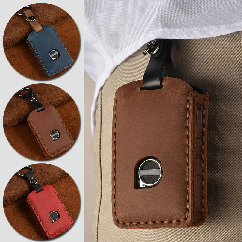 Чехол для автомобильного ключа из натуральной кожи чехол держатель сумка