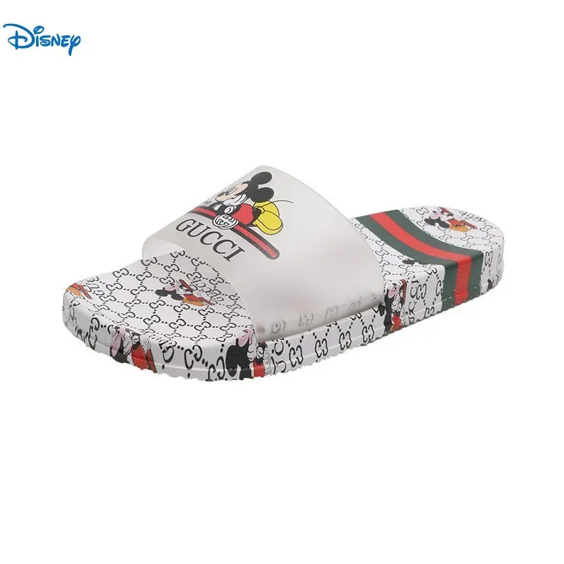 

Disney Fashion Outdoor Beach Mickey Mouse Sandals Women's 2021 Summer New Slippers Flip Flops Korean Style Sandals