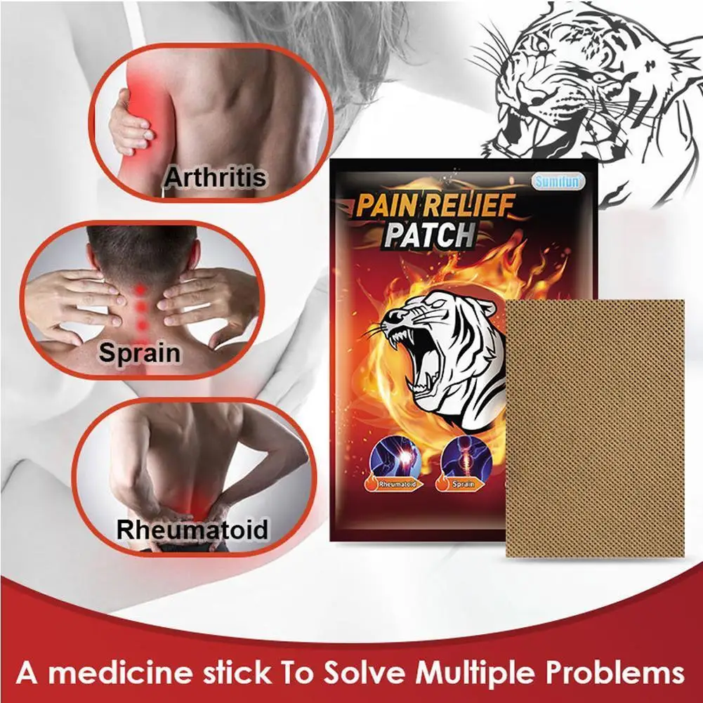 

8 штук = 1 сумки артрита задняя основная часть боль релаксации медицинский пластырь тигр бальзам для устранения боли в суставах, патч-убийца ...