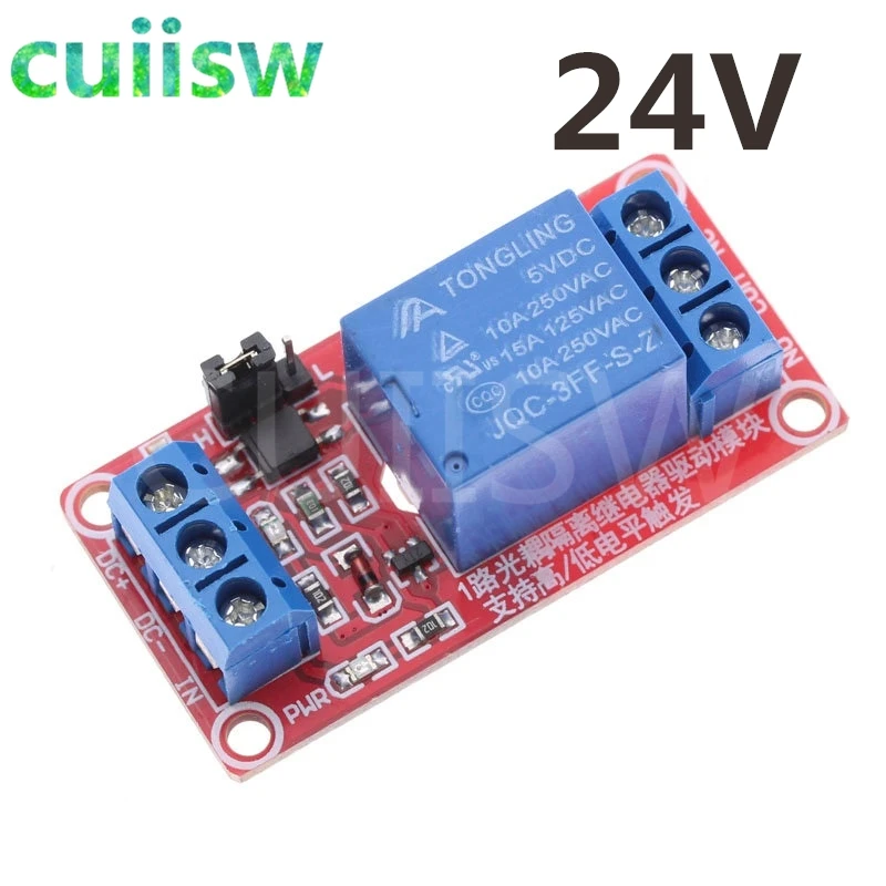 Релейная плата с оптроном высоким и низким рычагом запуска для Ardiuno 24 В 1/2/4/8