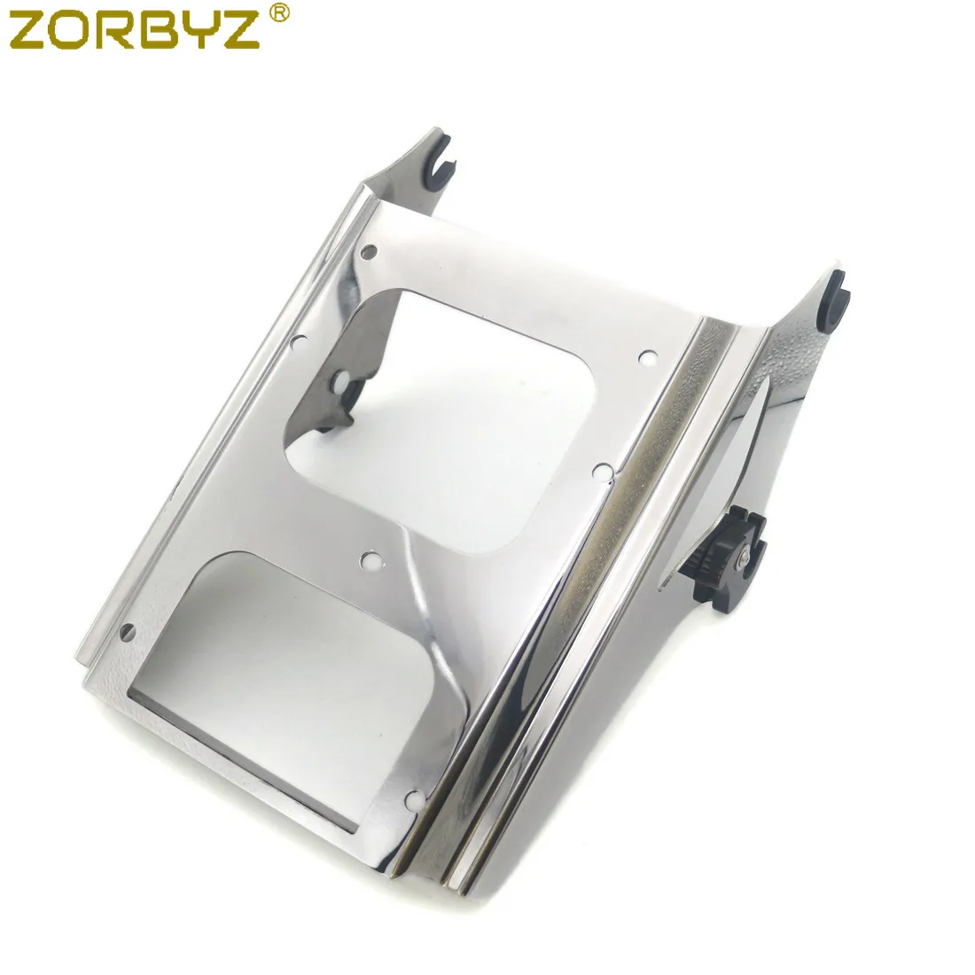 ZORBYZ мотоциклетный хромированный Двухместный багажный стеллаж для Harley Road King Street
