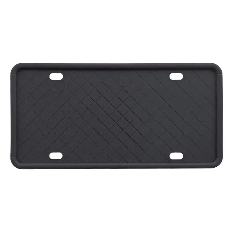 

2Pcs Silicone License Plate Frame with Drainage Holes Rust-Proof Weather-Proof