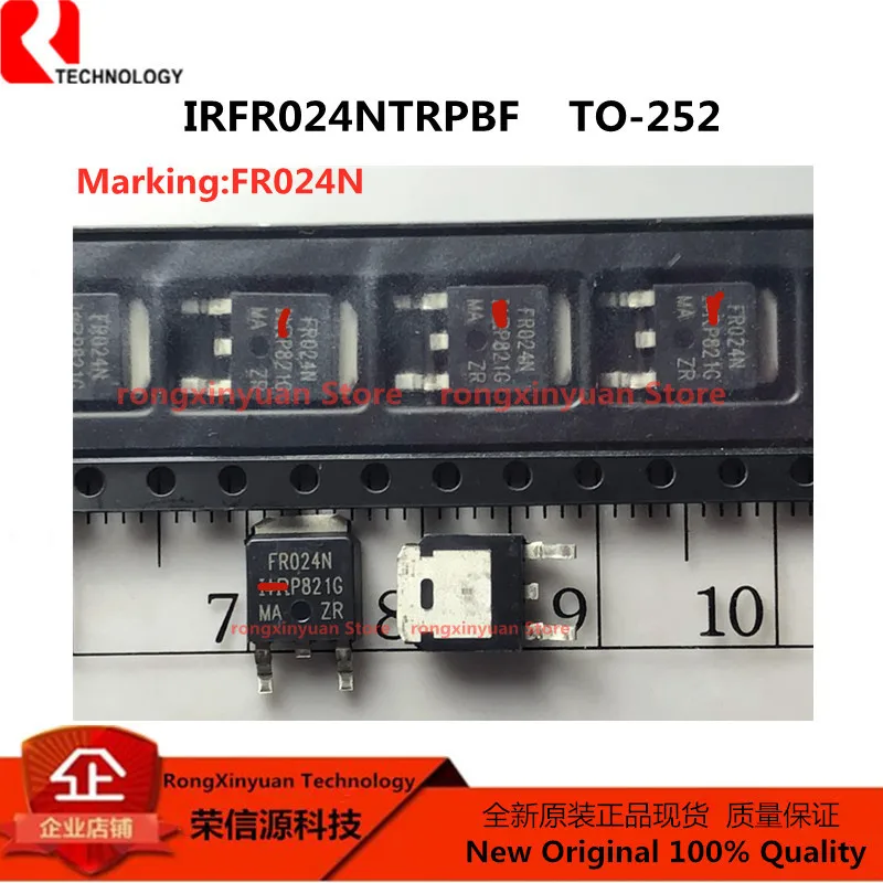 10 шт. IRFR024NTRPBF FR024N TO-252 IRFR024N IRFR024 55В / 17А HEXFET® Power MOSFET N-CH 100% новое импортированное оригинальное качество на.