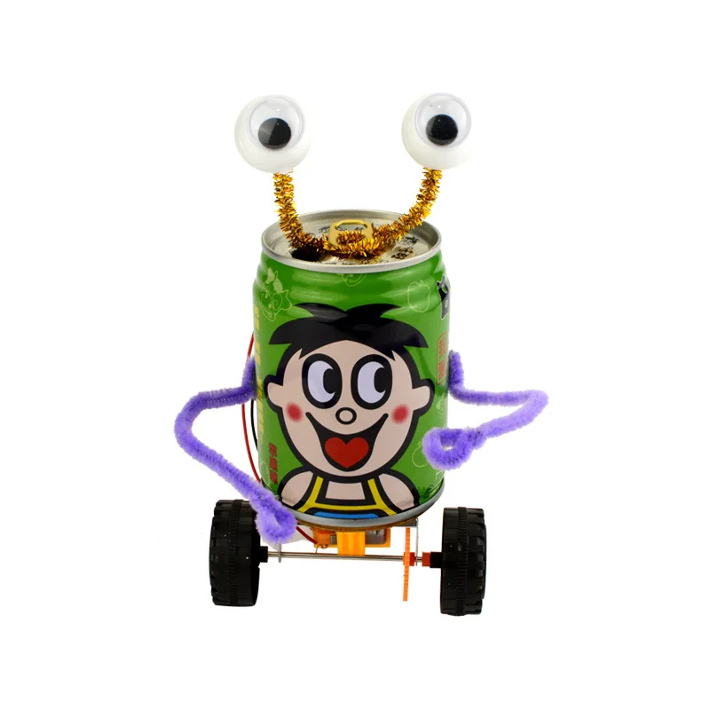 Банки Wangzi робот с тремя колесиками Детская электрическая игрушка для отходов
