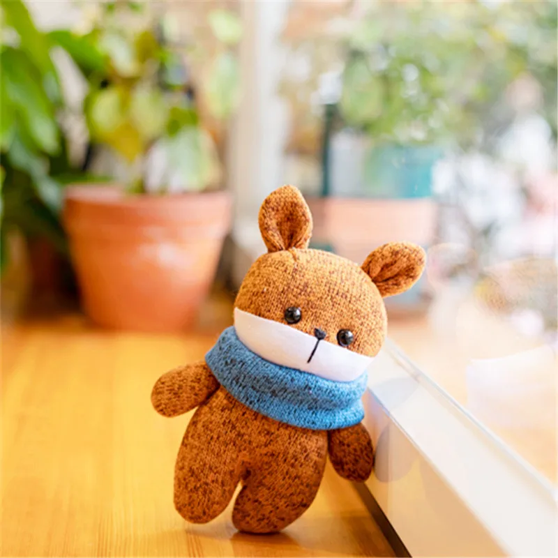 

15cm Cute Cartoon Nine-tailed Fox With The Same Pendant Soft And Comfortable Animal Small Pendant Life Decoration Good Things