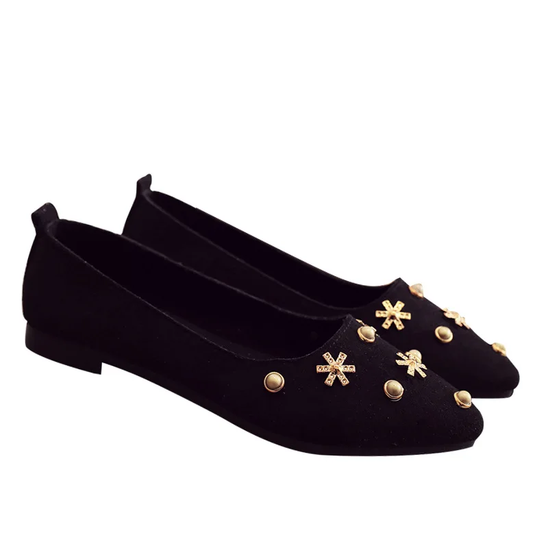 Туфли женские на низком каблуке с острым носком|Женские туфли| |