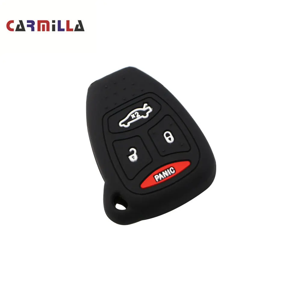 Силиконовый чехол для ключей от машины Jeep Wrangler Compass Liberty for Dodge Caliber Nitro Chrysler 300 PT Cruiser