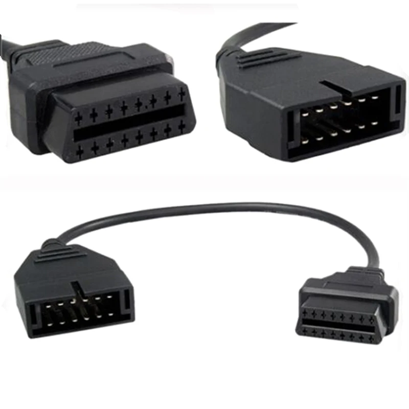 For G-M 12 Pin 12Pin OBD 2 Connector Adapter for gm12 pin obd2 obdii Auto Car Diagnostic Extension Cable 16 Tools | Автомобили и
