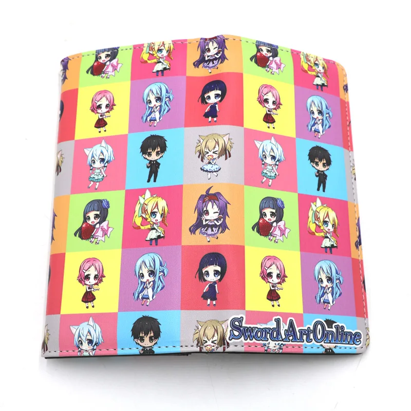 Красочный аниме меч искусство онлайн Asada Shino длинный стильный кошелек