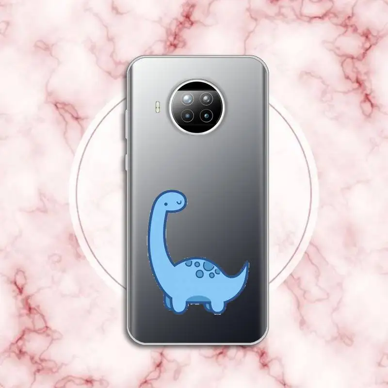 

Little dinosaur cute cartoon animal Phone Case Transparent for Xiaomi Redmi note 10 t 8 9 pro lite 11