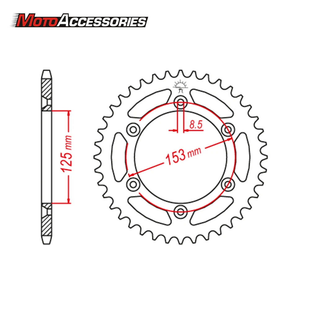 Передние звездочки для мотоциклов Honda CRF250F CRF450 CRF150F CR250 XR250 цепная звездочка