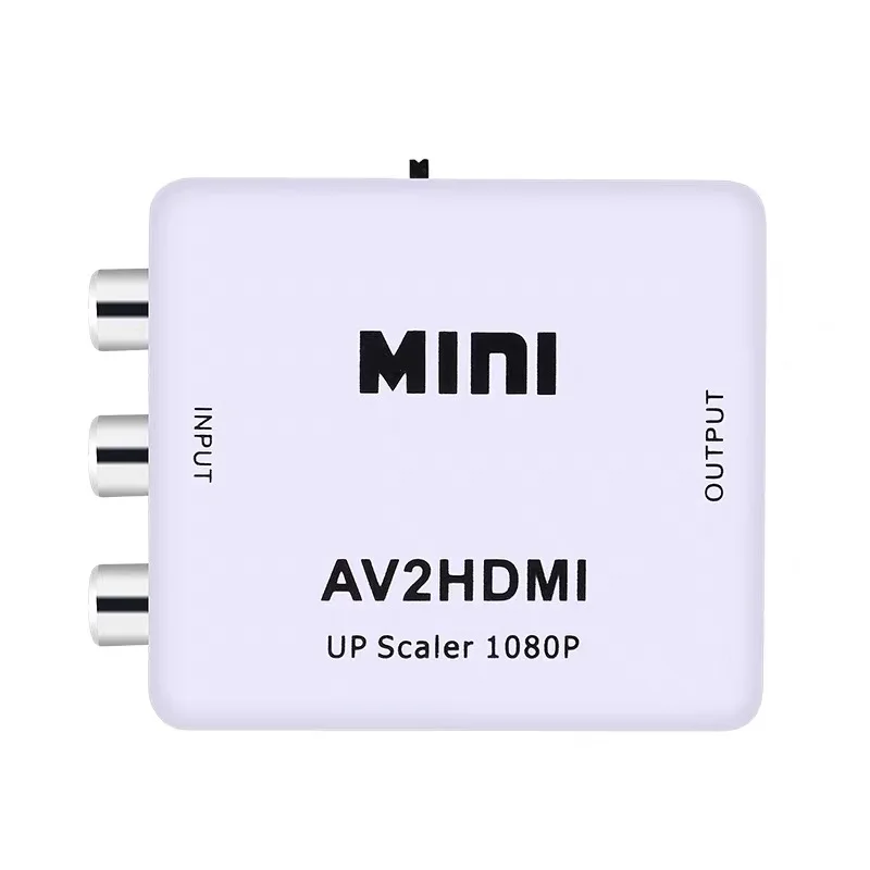 Адаптер AV/RCA 3RCA CVBS к HDMI 1080P видео преобразователь мини AV2HDMI адаптер для HDTV